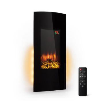 Klarstein Lamington, elektromos kandalló, 2000 W, LED láng, forrólevegős fűtőtest, időzítő, világítás kép