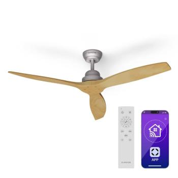 Klarstein Santa Elena Smart 52", Ø 132 cm mennyezeti ventilátor, 10260 m³/ó, valódi fa lapátok, 6 sebesség beállítás, távirányító kép