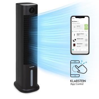 Klarstein Skytower Grand Smart, léghűtő, 80 W, 480 m³ / h, 8 liter, hordozható kép