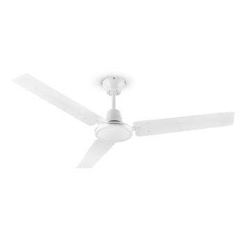 Klarstein Spin Doctor, fehér, 55W, mennyezeti ventilátor, 122cm, 3 kar, rozsdamentes acél kép