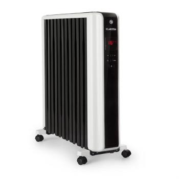 Klarstein Thermaxx 2500, olajradiátor, 2500 W, 5 - 35 °C, 24-órás időzítő, fehér-fekete kép