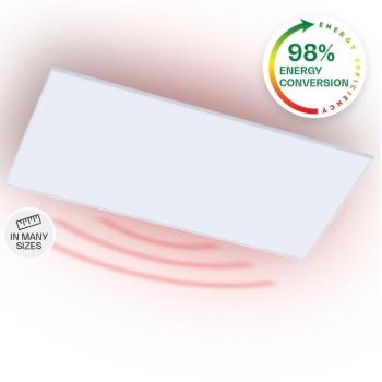 Klarstein Wondersky, infravörös mennyezeti hősugárzó, 120 x 60 x 6,5 cm (SzxMxM), 700 W,  IP45 kép