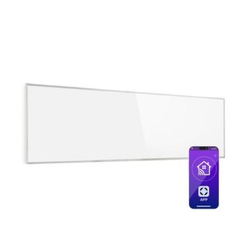Klarstein Wonderwall 300 Smart, infravörös hősugárzó, 30 x 100 cm, 300 W, heti időzítő, IP24, fehér kép