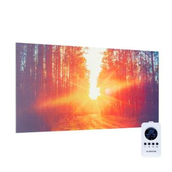 Klarstein Wonderwall Air Art Infinite, infravörös hősugárzó, 120 x 60 cm, 720 W, fali, kép, távirányító kép