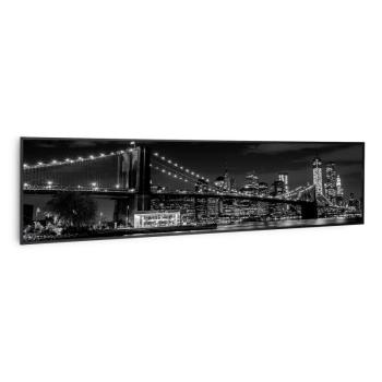 Klarstein Wonderwall Air Art Smart, infravörös fűtőtest, híd, 120 x 30 cm, 350 W kép