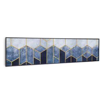Klarstein Wonderwall Air Art Smart, infravörös fűtőtest, kék vonal, 120 x 30 cm, 350 W kép