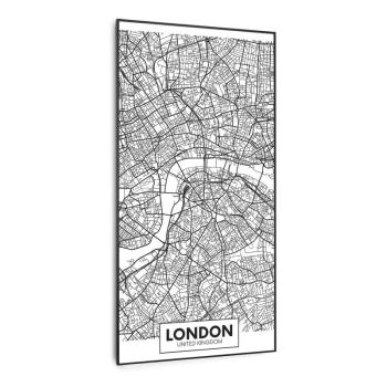 Klarstein Wonderwall Air Art Smart, infravörös fűtőtest, London térképe, 60 x 120 cm, 700 W kép