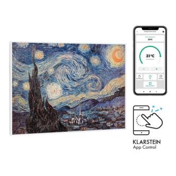 Klarstein Wonderwall Air Art Smart, infravörös hősugárzó, 80 x 60 cm, 500 W, csillagos égbolt kép