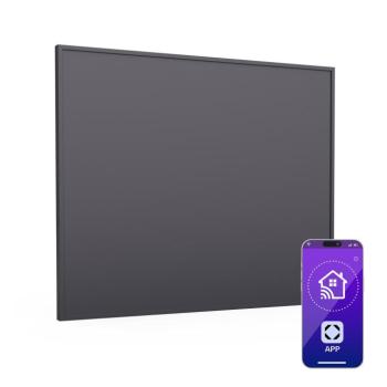 Klarstein Wonderwall Smart Infravörös hősugárzó, 60x60 cm, Applikáció, 360 W, Heti időzítő, IP24 kép