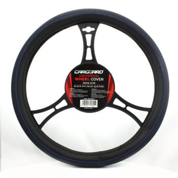 Kormányvédő - 38 cm - HVA004 - csúszásmentes - kék / fekete kép