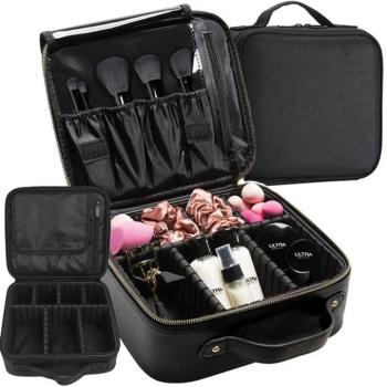 Kozmetikai utazótáska, fekete kép
