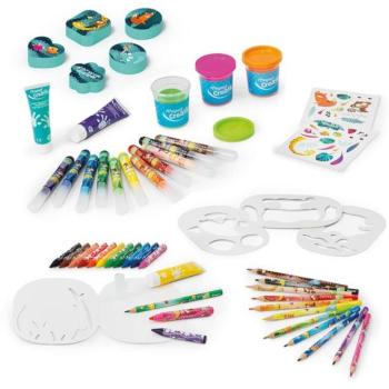 Kreatív bőrönd művészeti kiegészítőkkel kép