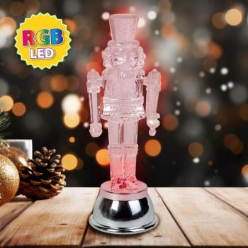 LED-es ólomkatona dekoráció - RGB LED - 15 x 5 x 5 cm - elemes kép