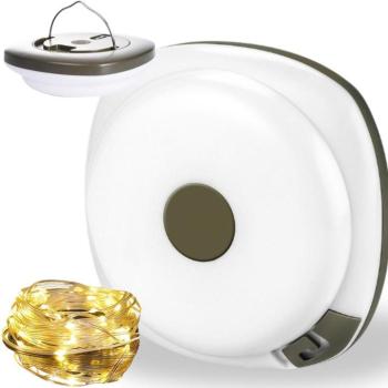 LED-es, újratölthető kemping lámpa, 8 m kép