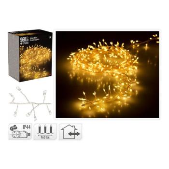 LED girland - csepp alakú 960 MICROLED melegfehér kép