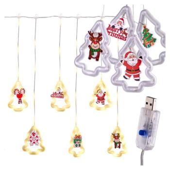 LED karácsonyfa képfüggöny kép