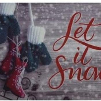 Let it snow lábtörlő, 38 x 58 cm kép
