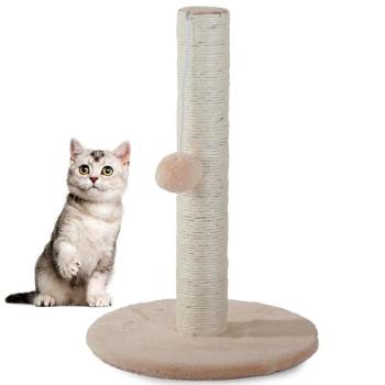 Macska kaparófa labdával, bézs, 43 cm kép