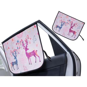 Mágneses autóablak sötétítő (szarvas) kép