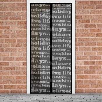 Mágneses szúnyogháló függöny ajtóra (100 x 210 cm, feliratos) kép