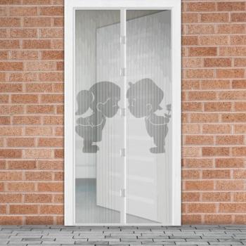 Mágneses szúnyogháló függöny ajtóra (100 x 210 cm, Fiú + Lány) kép