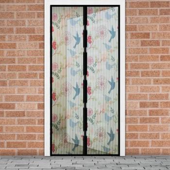 Mágneses szúnyogháló függöny ajtóra (100 x 210 cm, madár mintás) kép