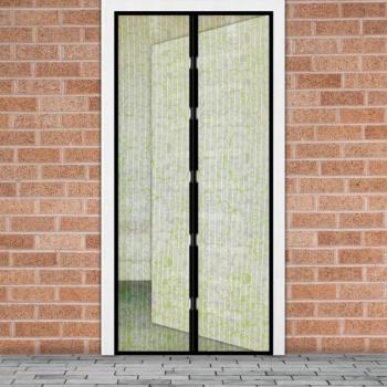 Mágneses szúnyogháló függöny ajtóra (100 x 210 cm, Virág mintás) kép