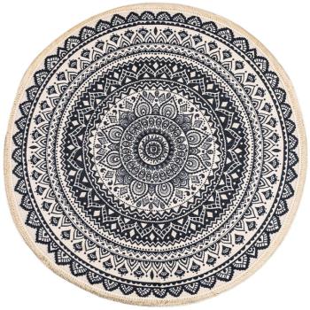 Mandala darabszőnyeg, szürke, 82 cm kép