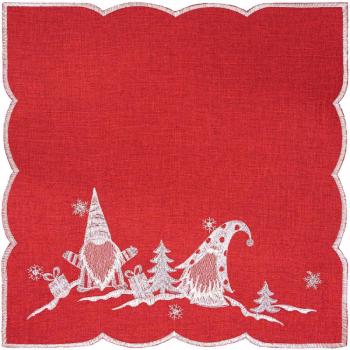 Manók karácsonyi abrosz piros, 35 x 35 cm kép