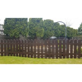 Mega kerti kerítés, barna, 4,7 m kép