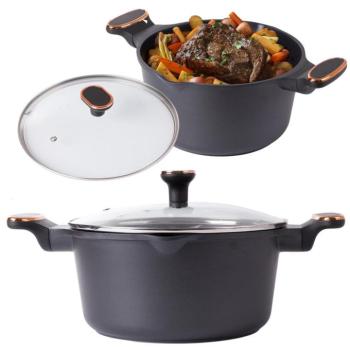 Mély fazék, tapadásmentes, indukciós, fedővel, 5L kép