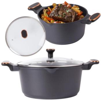 Mély fazék, tapadásmentes, indukciós, fedővel, 7L kép