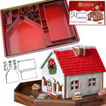 Mézeskalács ház sütőforma készlet, 10 db kép