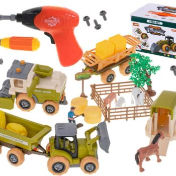 Mezőgazdasági játék szett aratógéppel kép