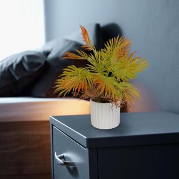 Műnövény dekoráció műpálma - 22 x 8,5 cm kép