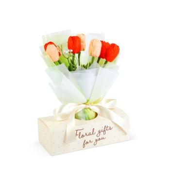 Műnövény dekoráció - tulipán - 24,5 x 11,5 x 40 cm kép