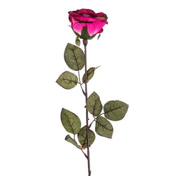 Nagyvirágú rózsa művirág csokor, 72 cm, rózsaszín kép