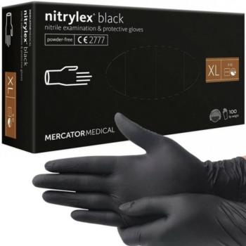 Nitril fekete gumikesztyű - XL (100db) kép