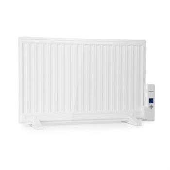 OneConcept Wallander, olajradiátor, 800 W, termosztát, fűtés olajjal, ultra lapos design, fehér kép