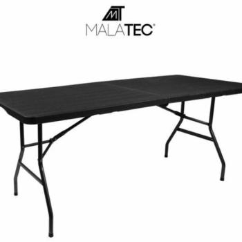 Összecsukható kerti asztal - fekete 180 cm kép