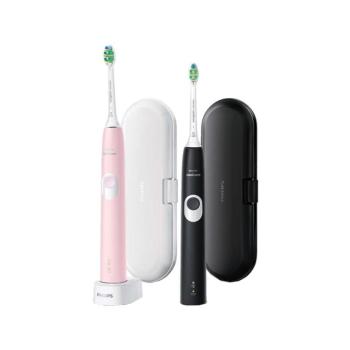 Philips Sonicare ProtectiveClean Series 4300 HX6800/35 szónikus elektromos fogkefe dupla szett, rózsaszín és fekete (23976) kép