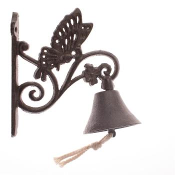 Pillangó öntöttvas harang , 17 x 18 x 8 cm kép