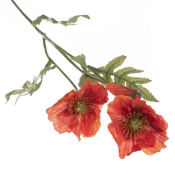 Pipacs művirág, 65 cm, piros kép