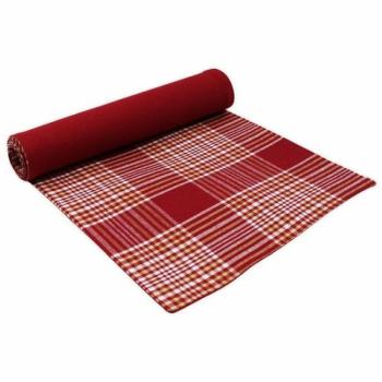 Piros kockás asztali futó, 33 x 130 cm kép