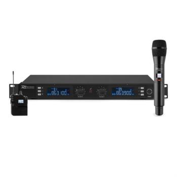 Power Dynamics PD632C 2X, 20-csatornás UHF vezeték nélküli mikrofon készlet, 1 x kézi / 1 x headset mikrofon kép