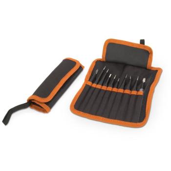 Precíziós csipesz szett - antisztatikus - 11 részes - matt fekete kép