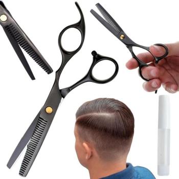 Professzionális ritkító fodrászolló, 17 cm kép