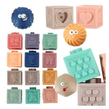 Puha nevelő érzékelő labda blokkok - 15 db  kép