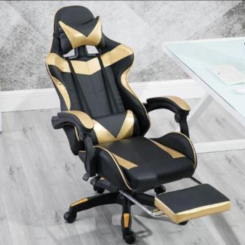 RACING PRO X Gamer szék lábtartóval - Arany-Fekete kép