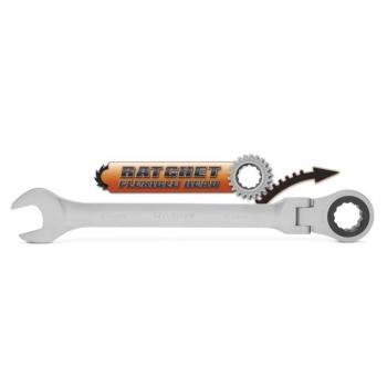 Racsnis csillag-villáskulcs, 23 mm, flexibilis fejjel kép